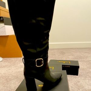 Lulu’s BLACK heeled boot | full length boot KATANA